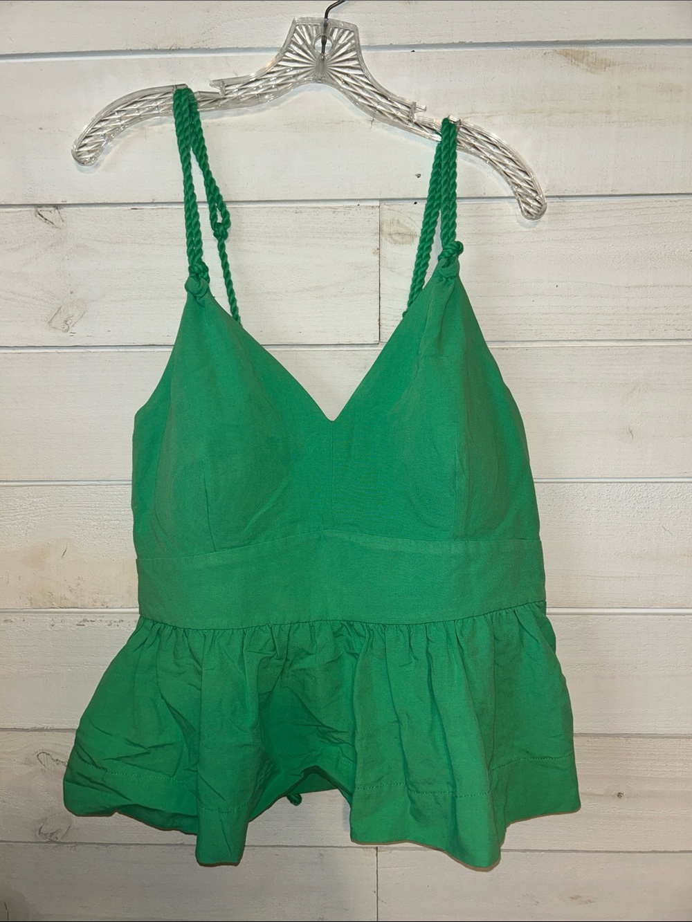 Lilly Pulitzer 🌺 Green Peplum Camisole Top